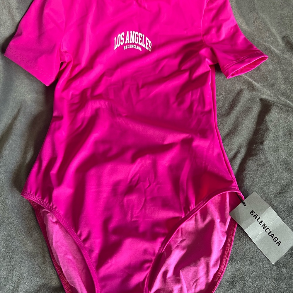 Balenciaga Pink Bodysuit One Piece